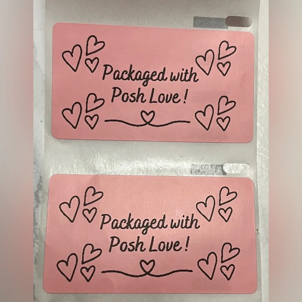 🌺50 Pink Packaged with Posh Love Thermal Labels